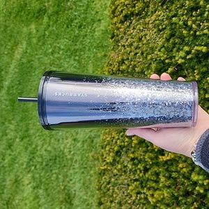 NWT, Starbucks Glitter Black, Cold 24oz. Cup, 2019 Holiday